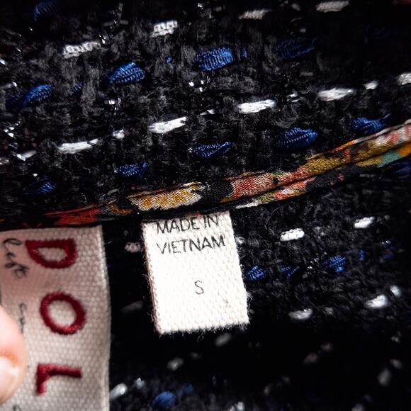 Dolan Women’s Tweed Jacket Old Money Office Siren Quiet Luxury Tailored Fit S - Picture 8 of 11